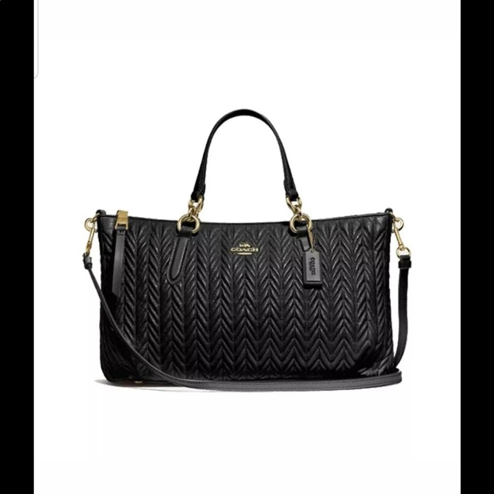 Quilted Leather Ally Satchel